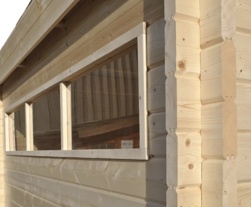 Woodlands Blokhut Modern Met Overkapping 815 x 385 cm - Afbeelding 7