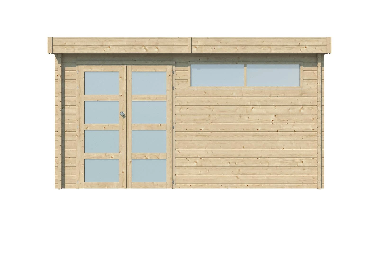 Woodlands Blokhut Modern met Dakisolatie - 415 x 385 cm - Afbeelding 1
