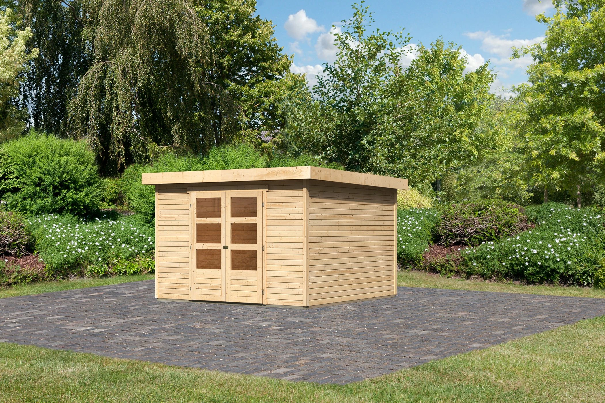 Tuinhuis Askola 6 334 x 331 cm - Afbeelding 1