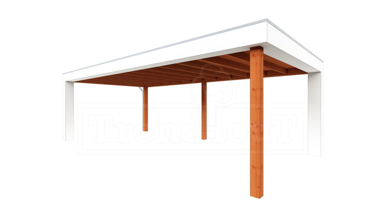Trendhout Douglas Overkapping Verona Links 755 x 400 cm - Afbeelding 1