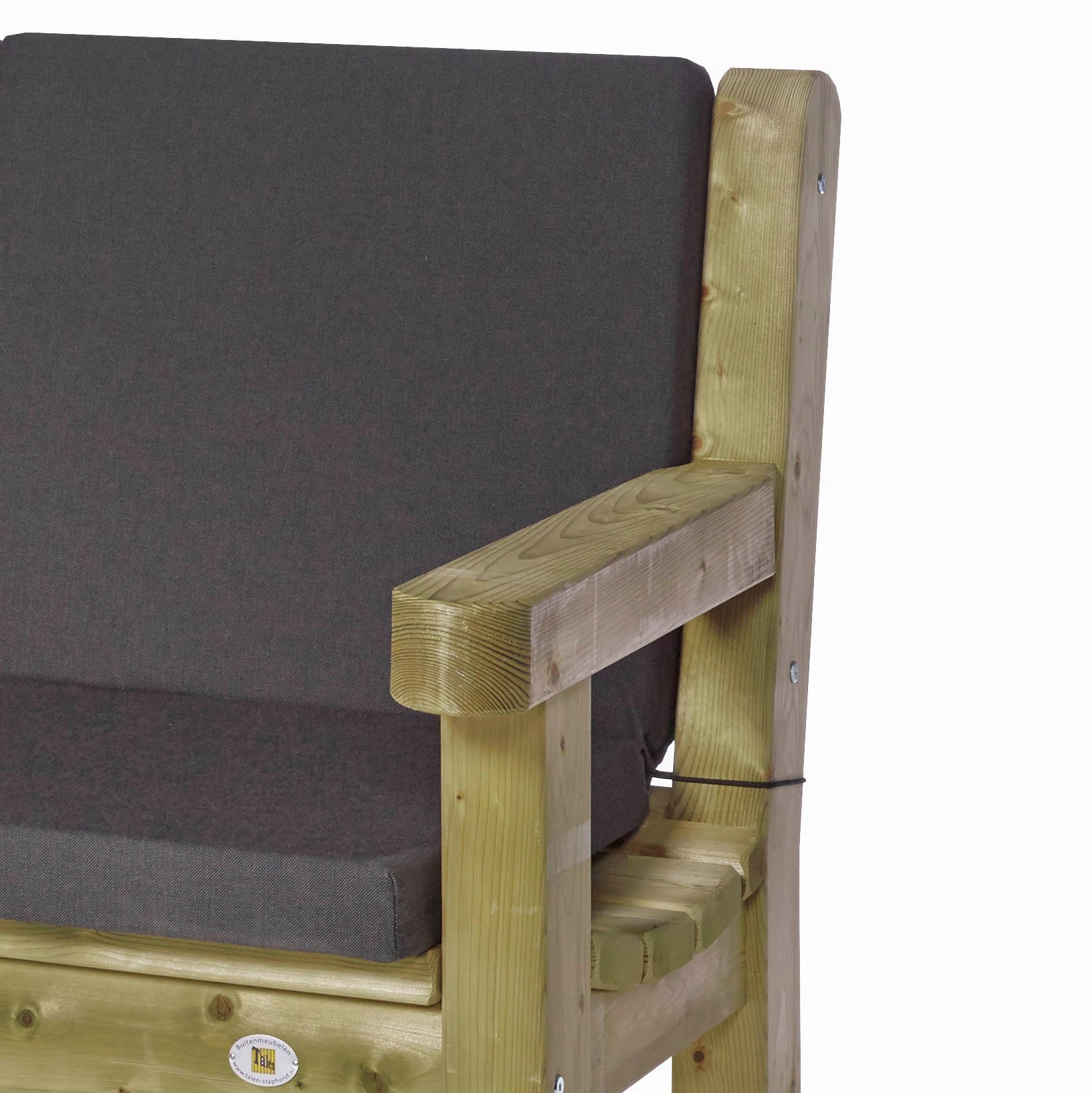 Talen Kussen voor Stoel Zeist & Lisse Antraciet - Afbeelding 2