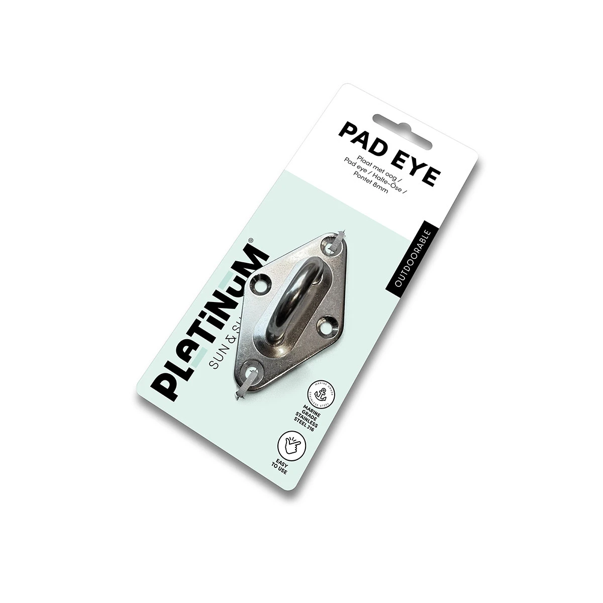 Platinum Oogplaat 8 mm - Afbeelding 2