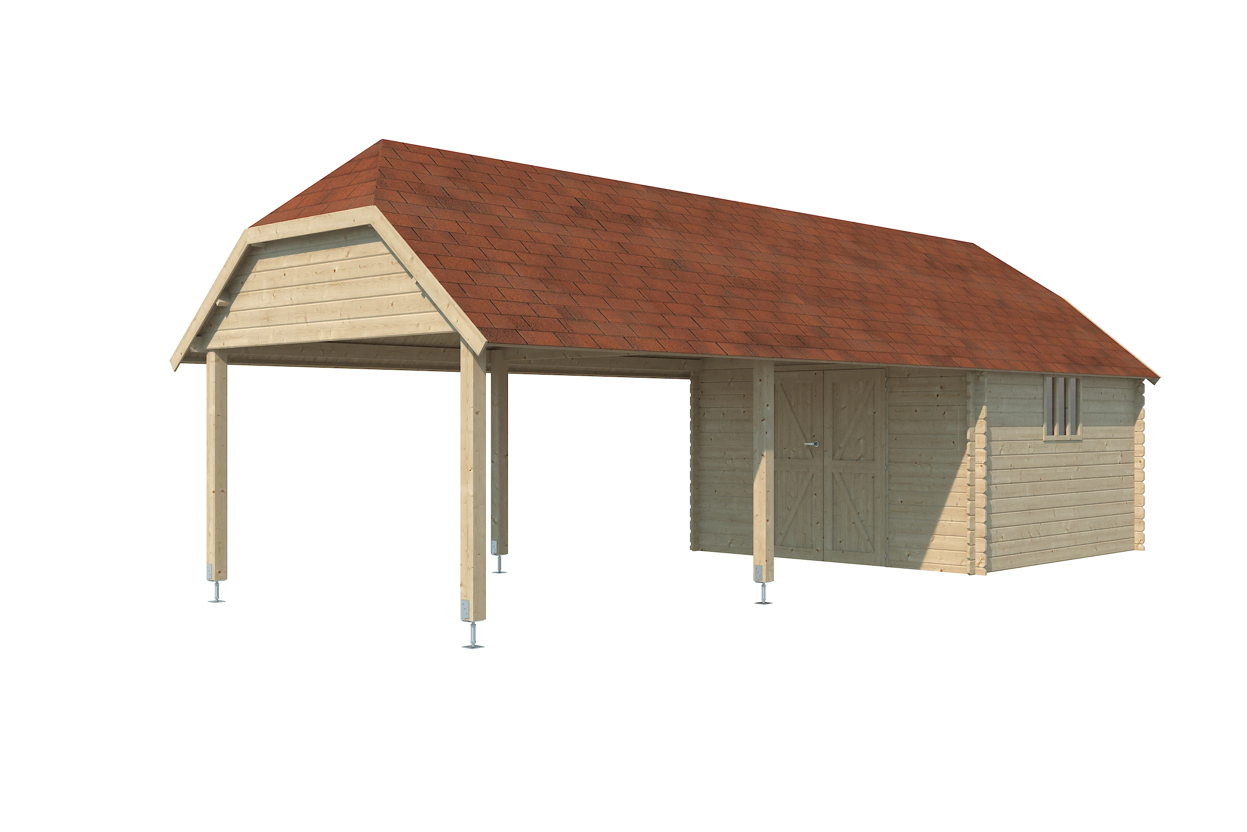 Woodlands Blokhut Oxford XXL 355 x 940 cm - Afbeelding 1