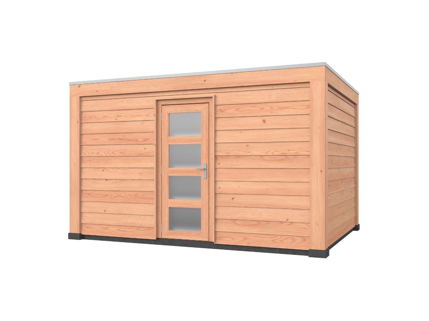 Douglas overkapping, 400 x 300, met schuur, Westwood Modern - Afbeelding 1