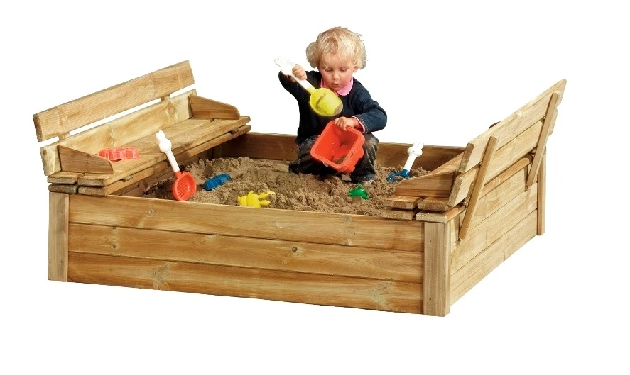 Zandbak Tom 30 x 120 x 120 cm - Afbeelding 1