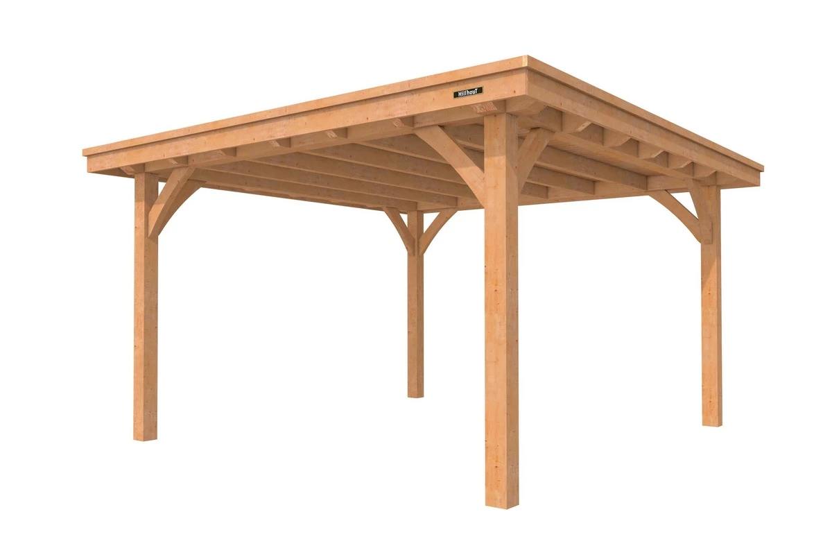 Hillhout Douglas Buitenverblijf Plat Dak Excellent 310 x 310 cm - Afbeelding 1