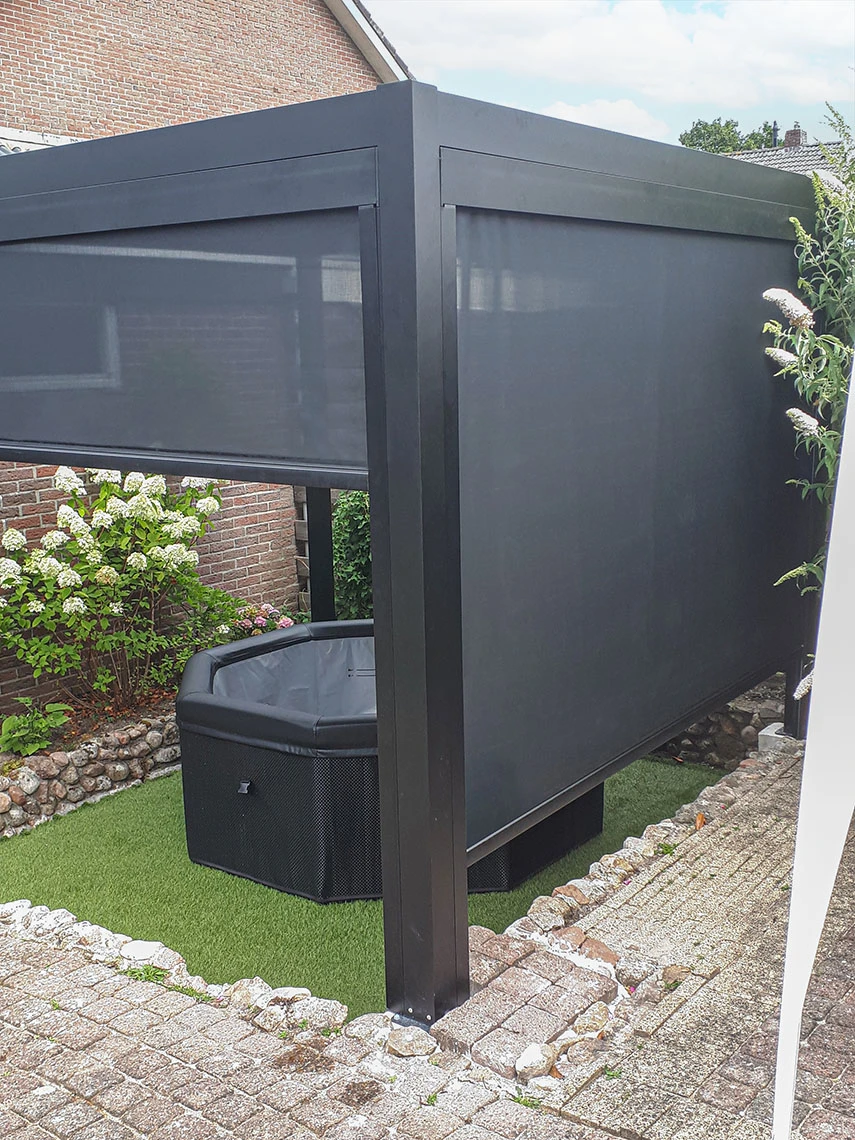 Screen Zwart - Lengte 400 cm - Afbeelding 2