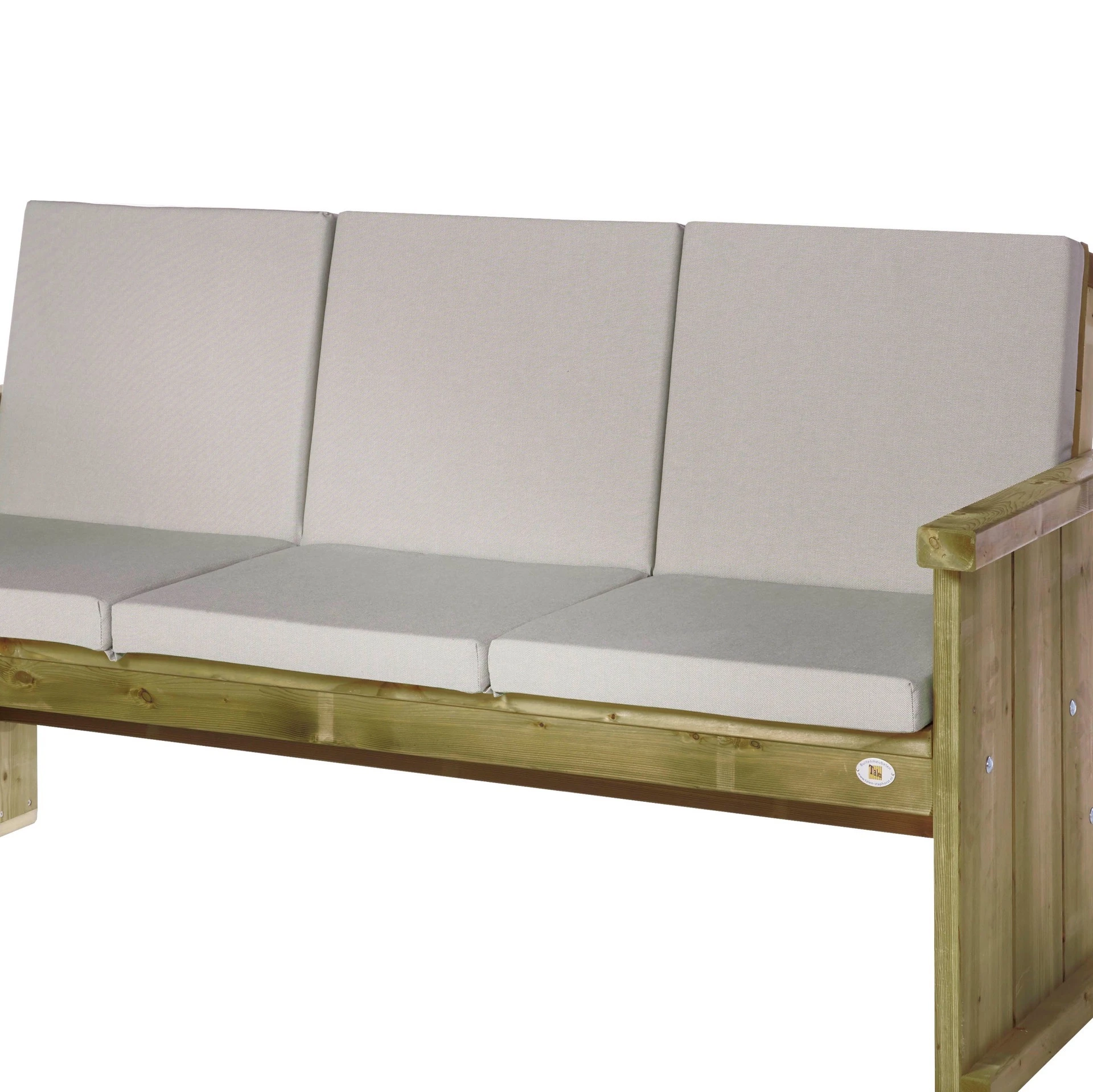 Talen 3-Zitskussen Taupe - Afbeelding 2