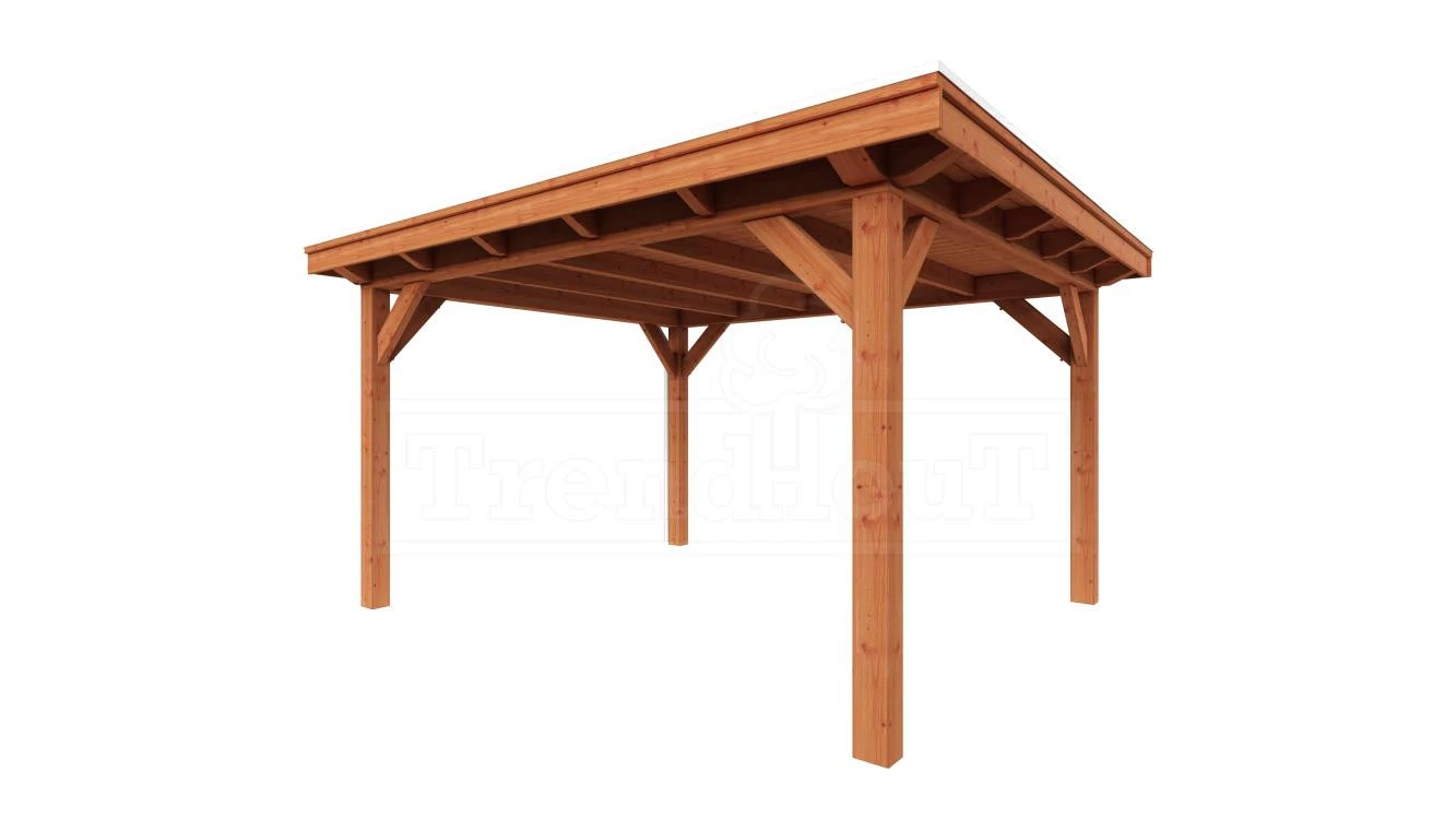 Trendhout Douglas Overkapping Florence 425 x 425 cm - Afbeelding 1