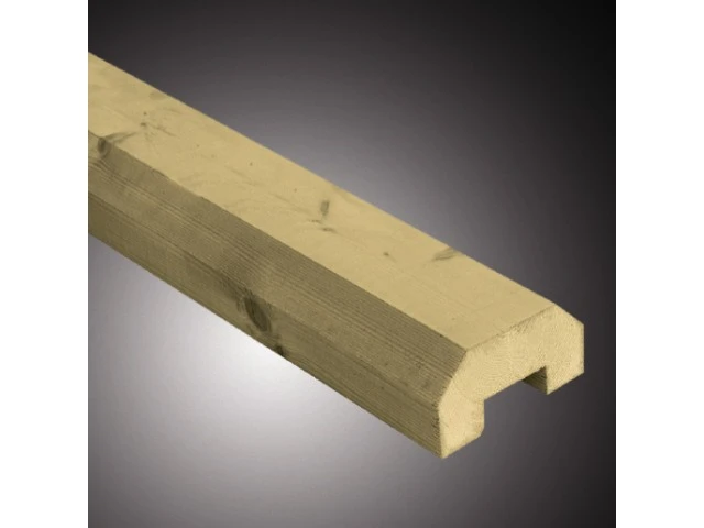 Vuren Deksloof 5.8 x 12 cm (58 x 120 mm) Groen Geïmpregneerd - Lengte 420 cm - Afbeelding 1