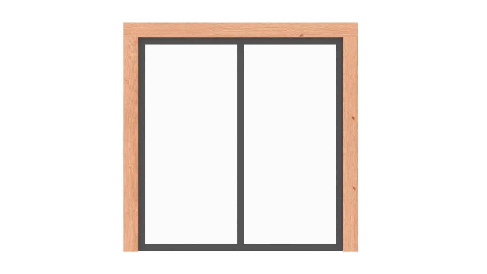 Vaste Glaswand Metallook 200 x 220 cm - Afbeelding 1