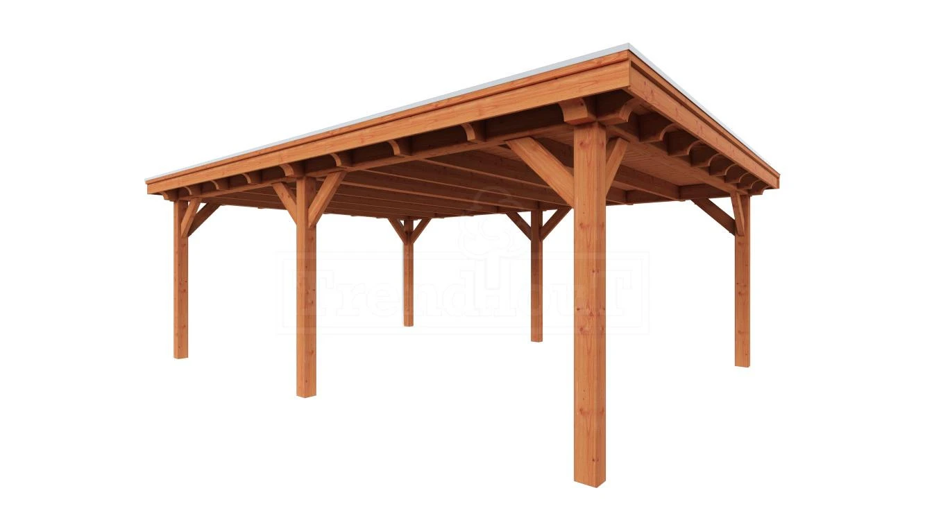 Trendhout Douglas Overkapping Toscane 650 x 545 cm - Afbeelding 1