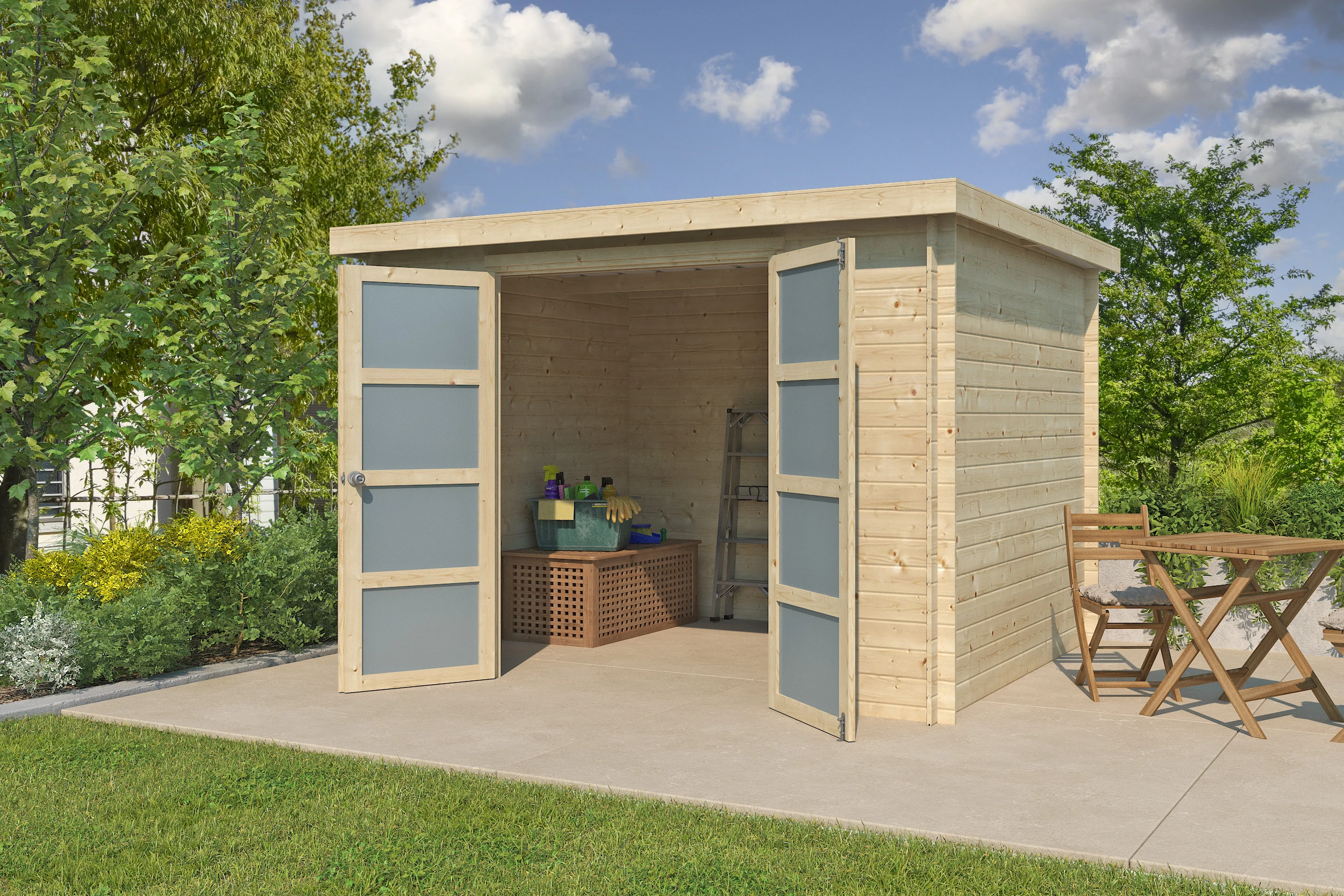 Woodlands Blokhut Umea 300 x 250 cm - Afbeelding 7