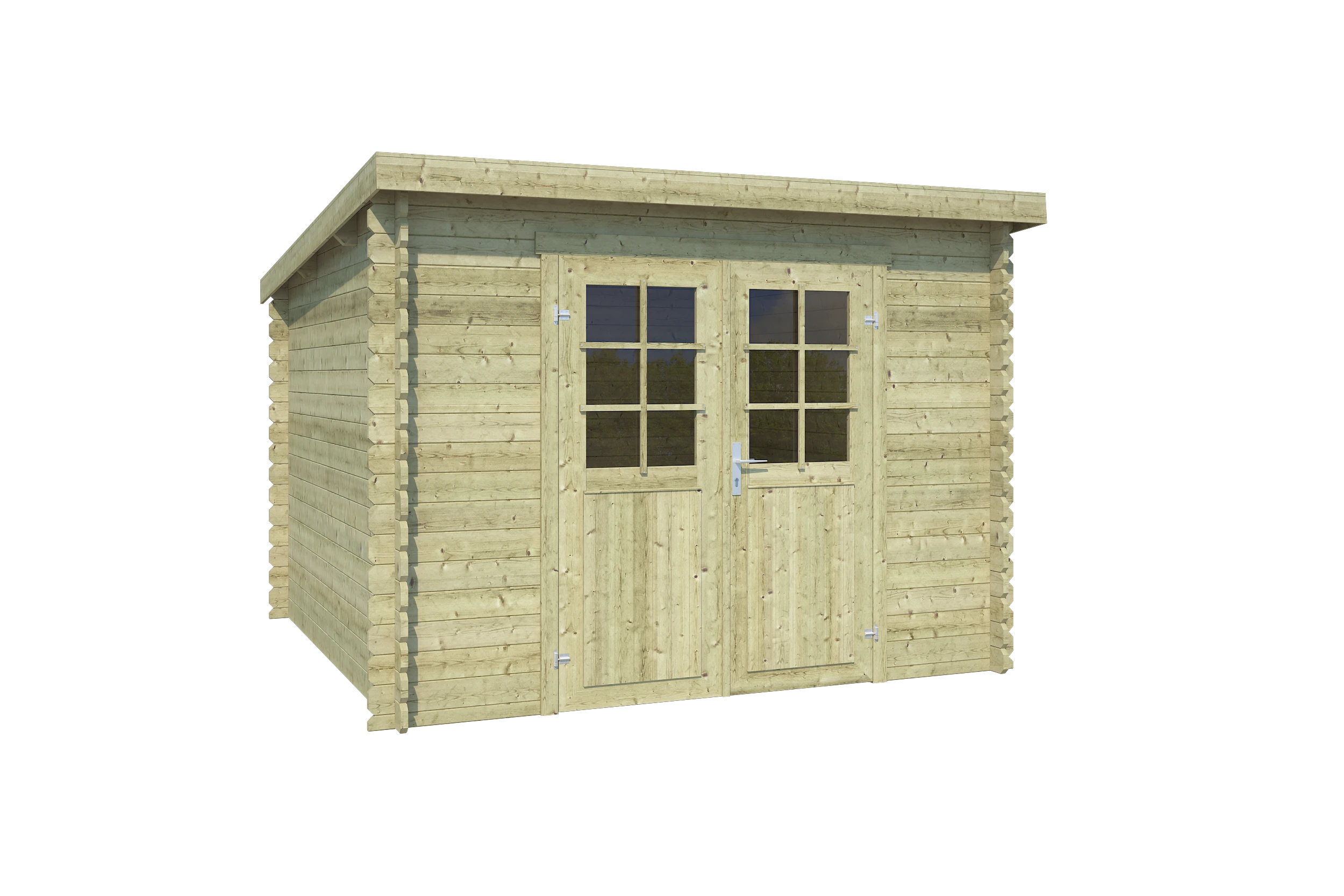 Outdoor Life Blokhut Nadia Groen Geïmpregneerd 275 x 275 cm - Afbeelding 2