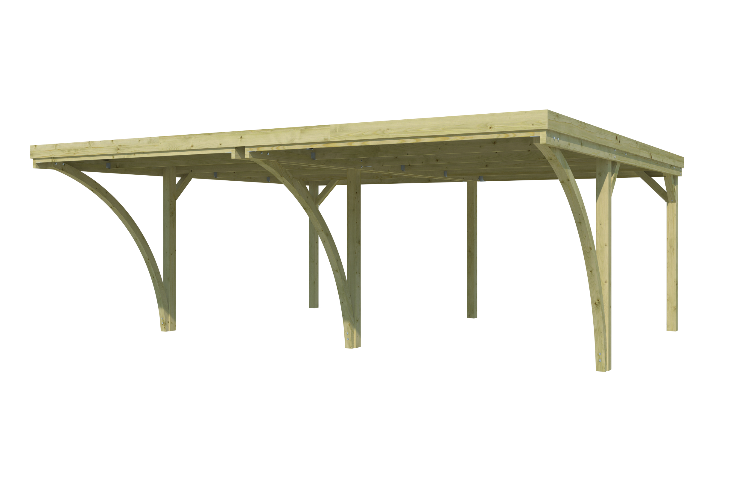 Woodlands Carport Q-Line Capri 594 x 552 cm - Afbeelding 1
