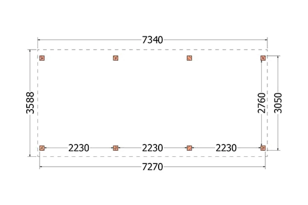 Trendhout Douglas Kapschuur De Stee 740 x 360 cm OP = OP - Afbeelding 2