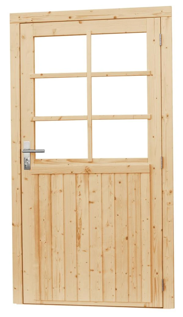 Vuren Glasdeur 6-Ruits Rechtsdraaiend 112 x 201 cm - Afbeelding 1