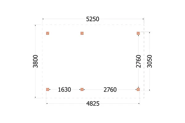 Trendhout Douglas Kapschuur De Hoeve XL 525 x 380 cm - Afbeelding 3
