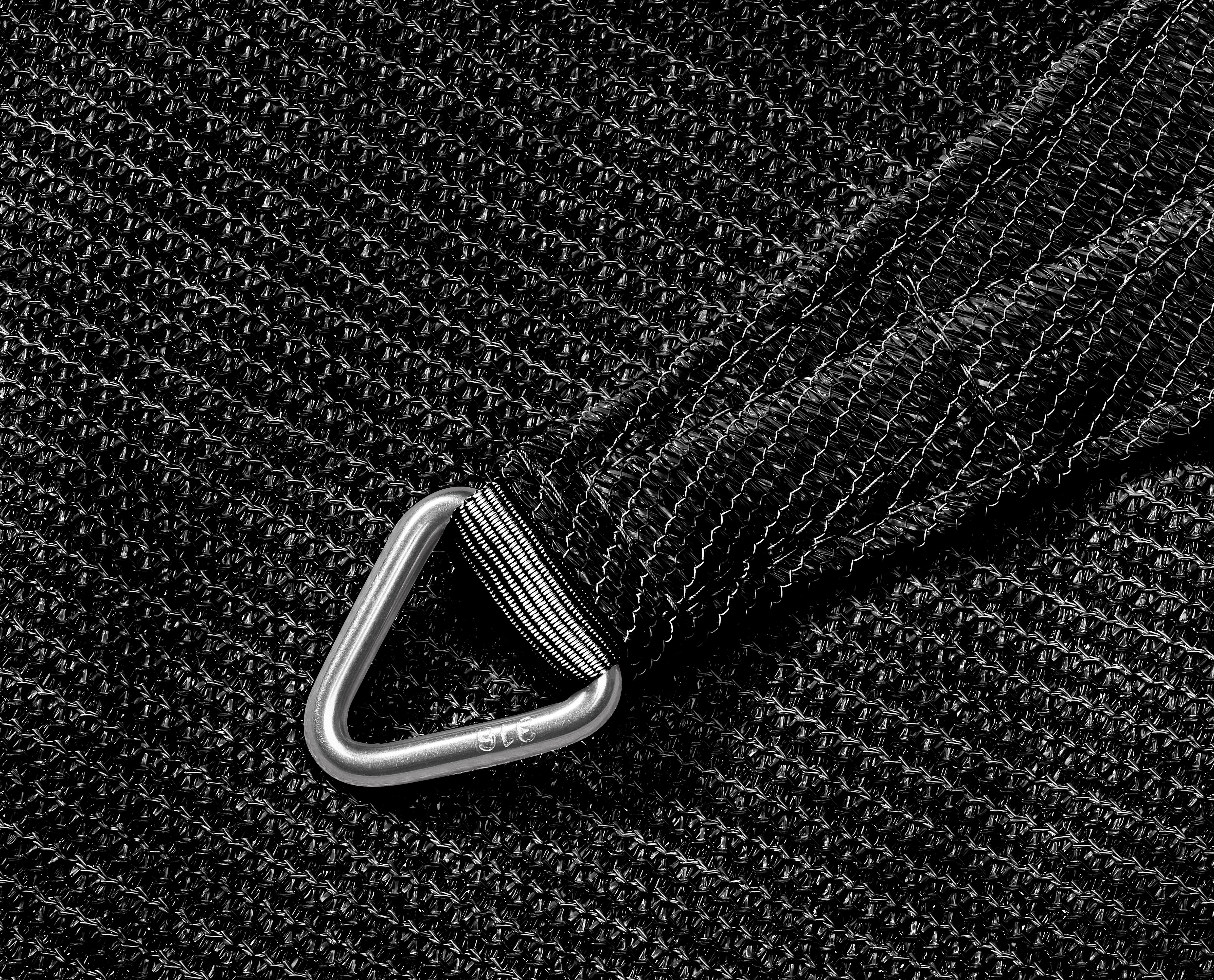 Platinum Schaduwdoek Driehoek 90° Zwart 570 cm - Afbeelding 3