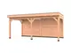 Douglas overkapping, 600 x 300, met achterwand, Westwood Comfort Premium