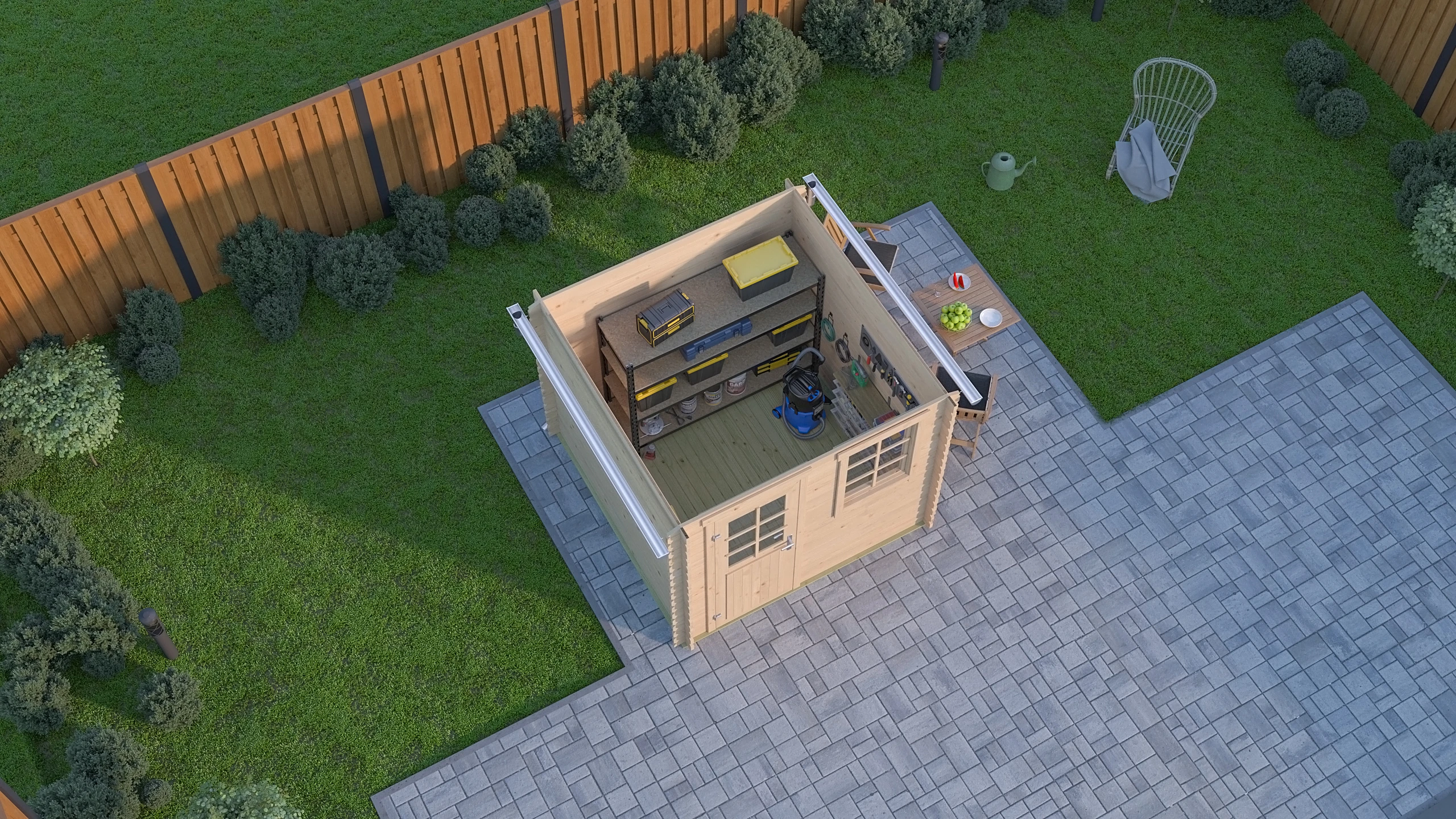 Outdoor Life Blokhut Wels 230 x 230 cm - Afbeelding 3