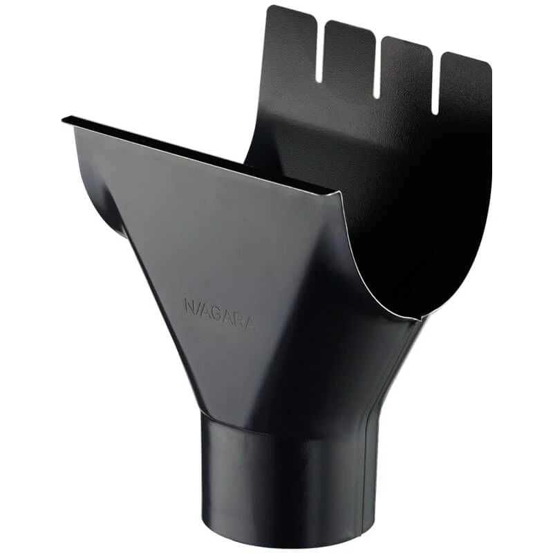 Zinken Dakgoot Lessenaarsdak Type 110 Zwart - Lengte 1020 cm - Afbeelding 5