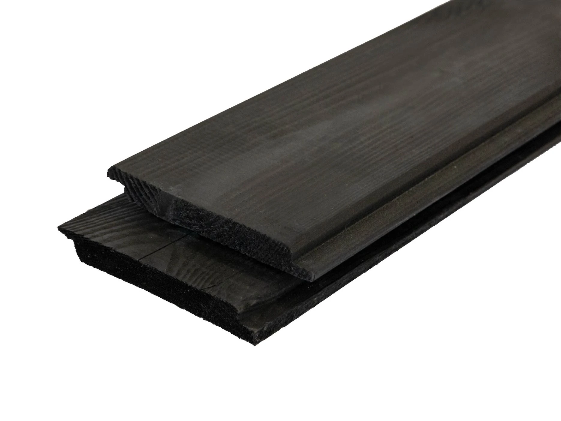 Vuren Sponningplank 1.8 x 19.5 cm (18 x 195 mm) Zwart Gedompeld - Lengte 300 cm - Afbeelding 3