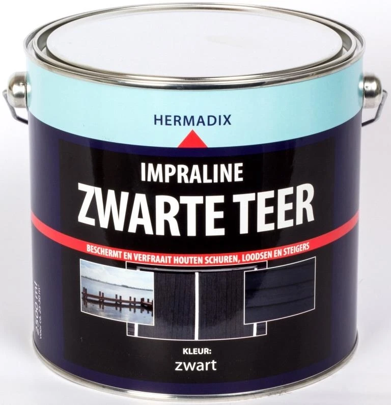 Hermadix Impraline Zwarte Teer 2,5 L - Afbeelding 2