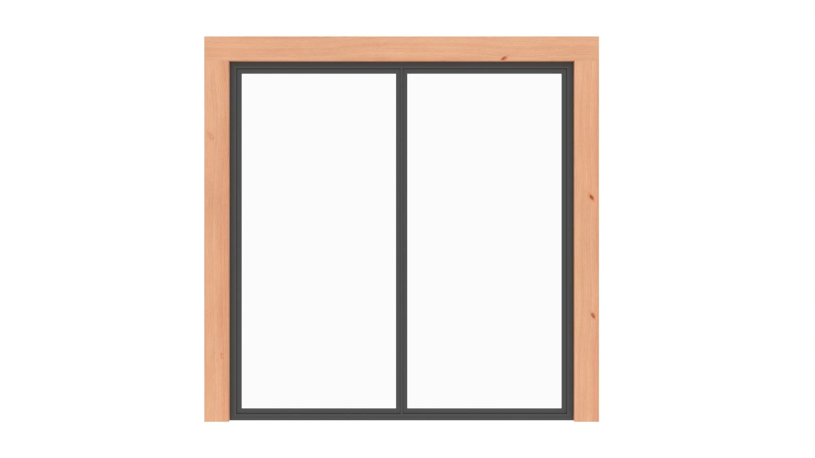 Vaste Glaswand Metallook 200 x 220 cm - Afbeelding 2