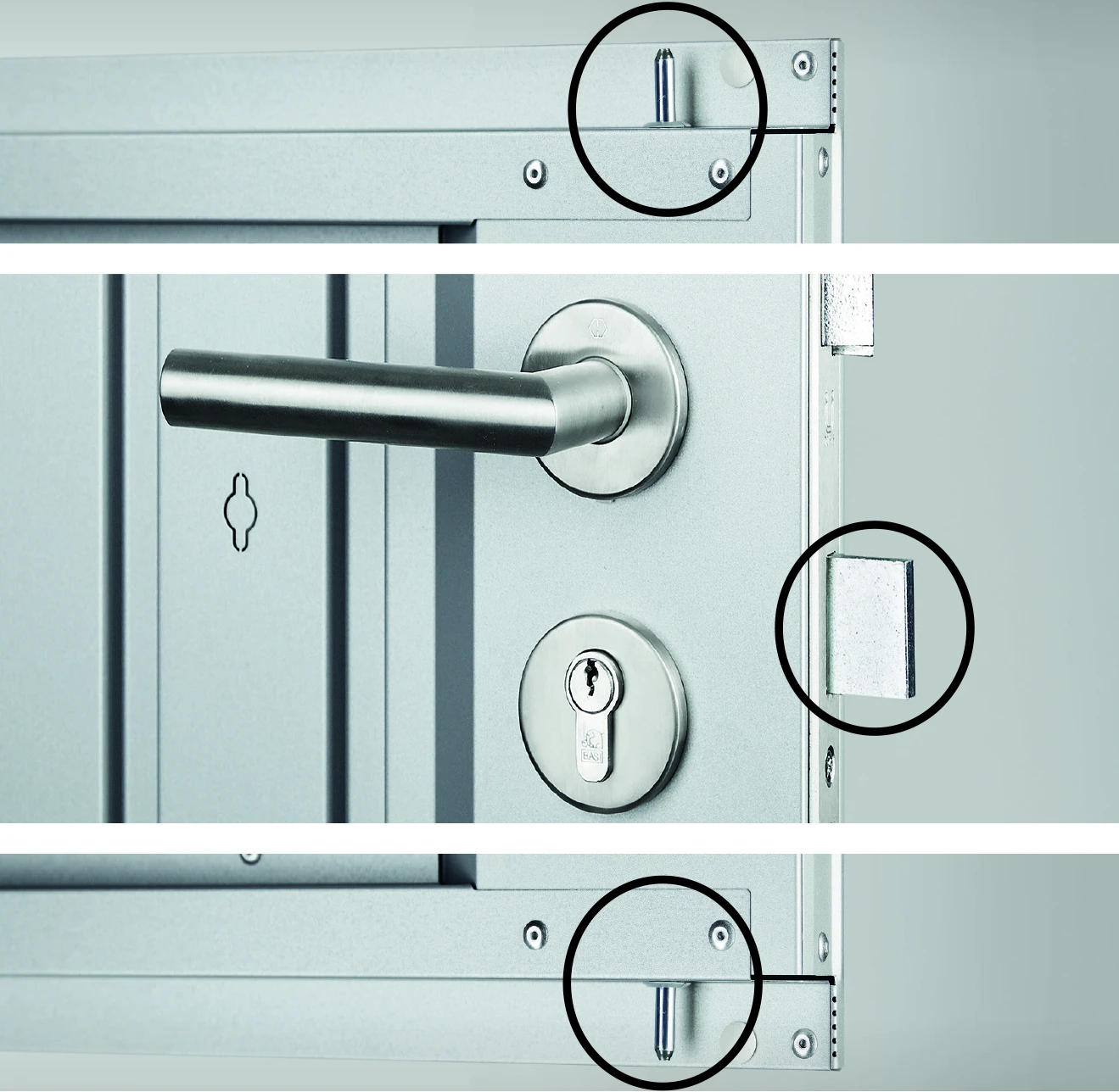 Biohort Berging Avantgarde met dubbele deur zilver 260 x 300 x 222 cm - Afbeelding 3