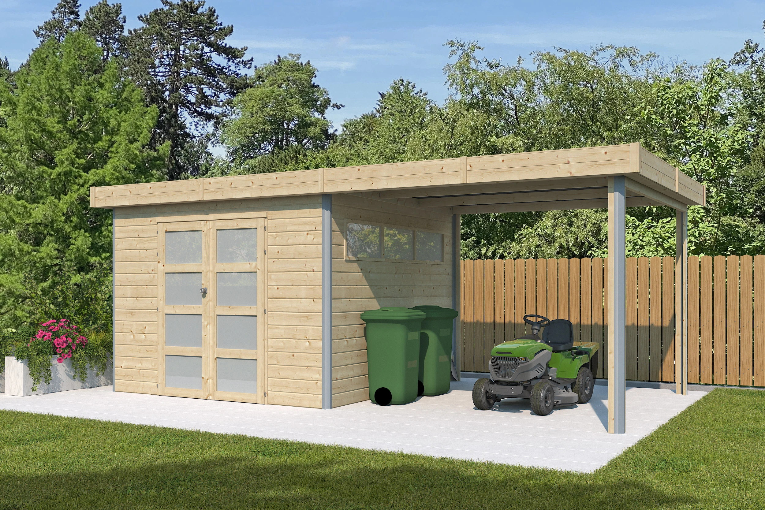 Woodlands Blokhut Kasuko 580 x 295 cm - Afbeelding 1