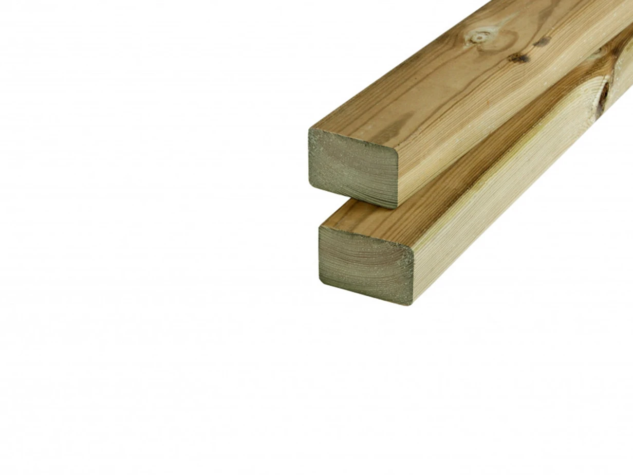 Grenen Regel 4.4 x 6.8 cm (44 x 68 mm) Geschaafd Geïmpregneerd - Lengte 300 cm - Afbeelding 1