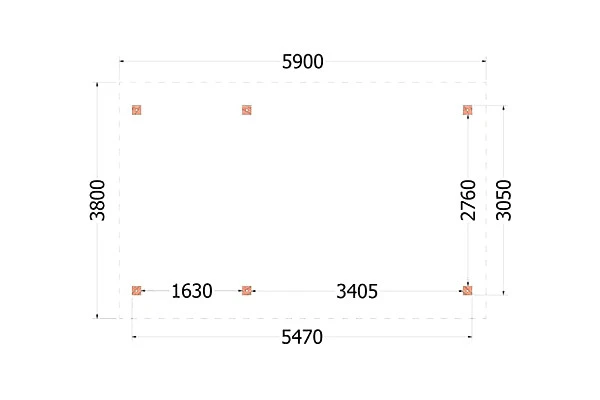 Trendhout Douglas Kapschuur De Hoeve XL 590 x 380 cm - Afbeelding 3