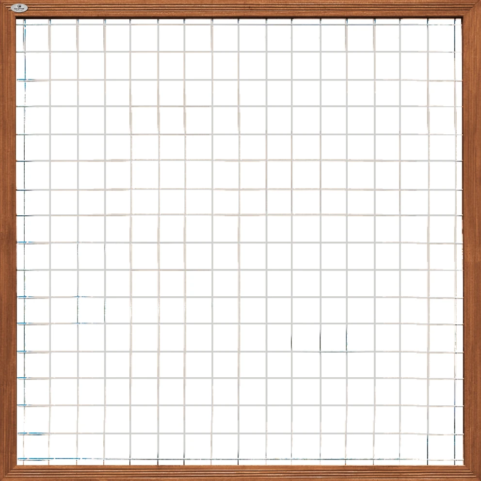 CarpGarant Draadscherm in kader Hardhout 180 x 180 cm - Afbeelding 1