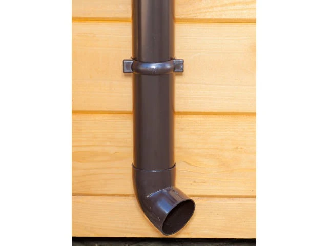 PVC Dakgoot Vierhoekig E100 Bruin - Lengte 14-17.5 m - Afbeelding 2