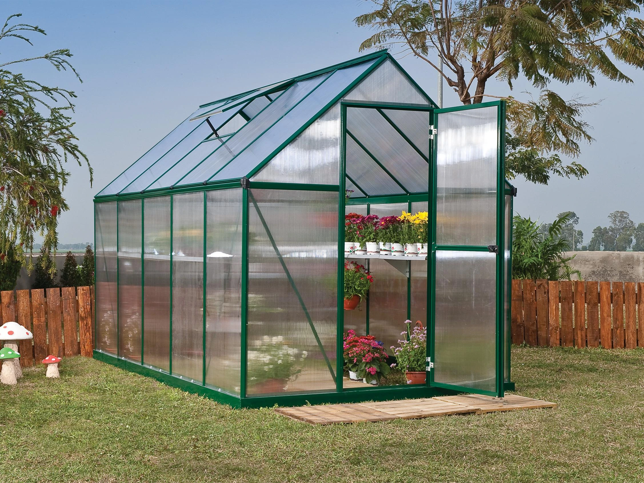 Palram Canopia Tuinkas Mythos 185 x 305 cm Groen - Afbeelding 1