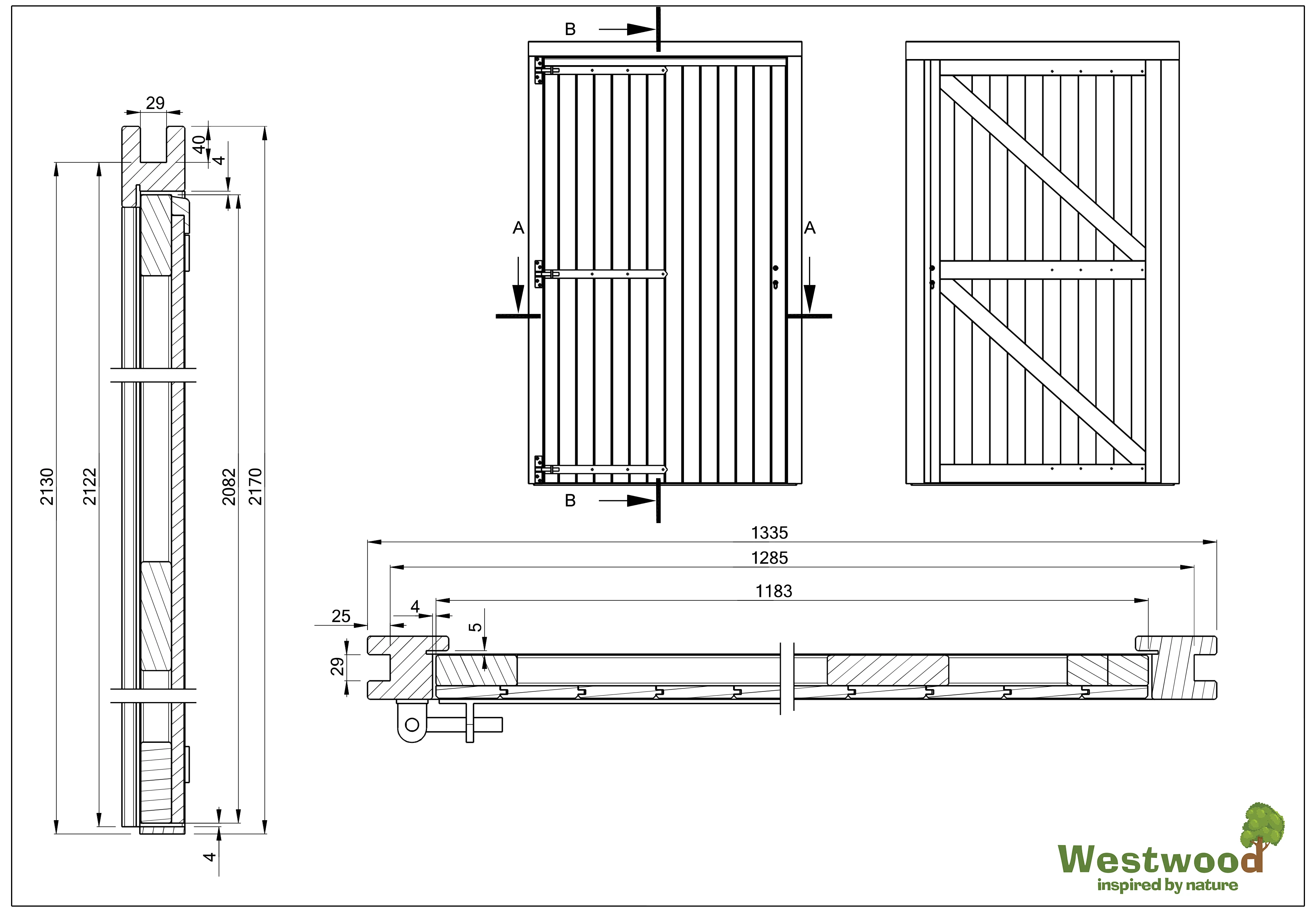 Douglas Enkele Brede Deur Dicht 134 x 217 cm - Afbeelding 5