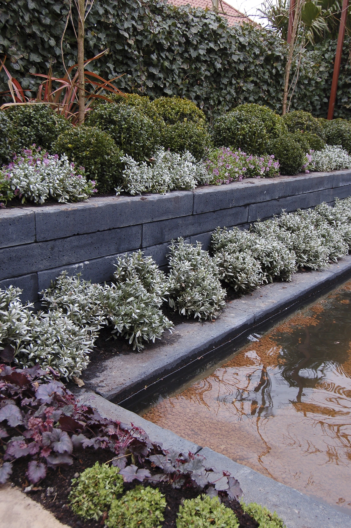 Gardenlux Retro Betonbiels 12 x 20 cm (120 x 200 mm) Zwart - Lengte 60 cm - Afbeelding 3