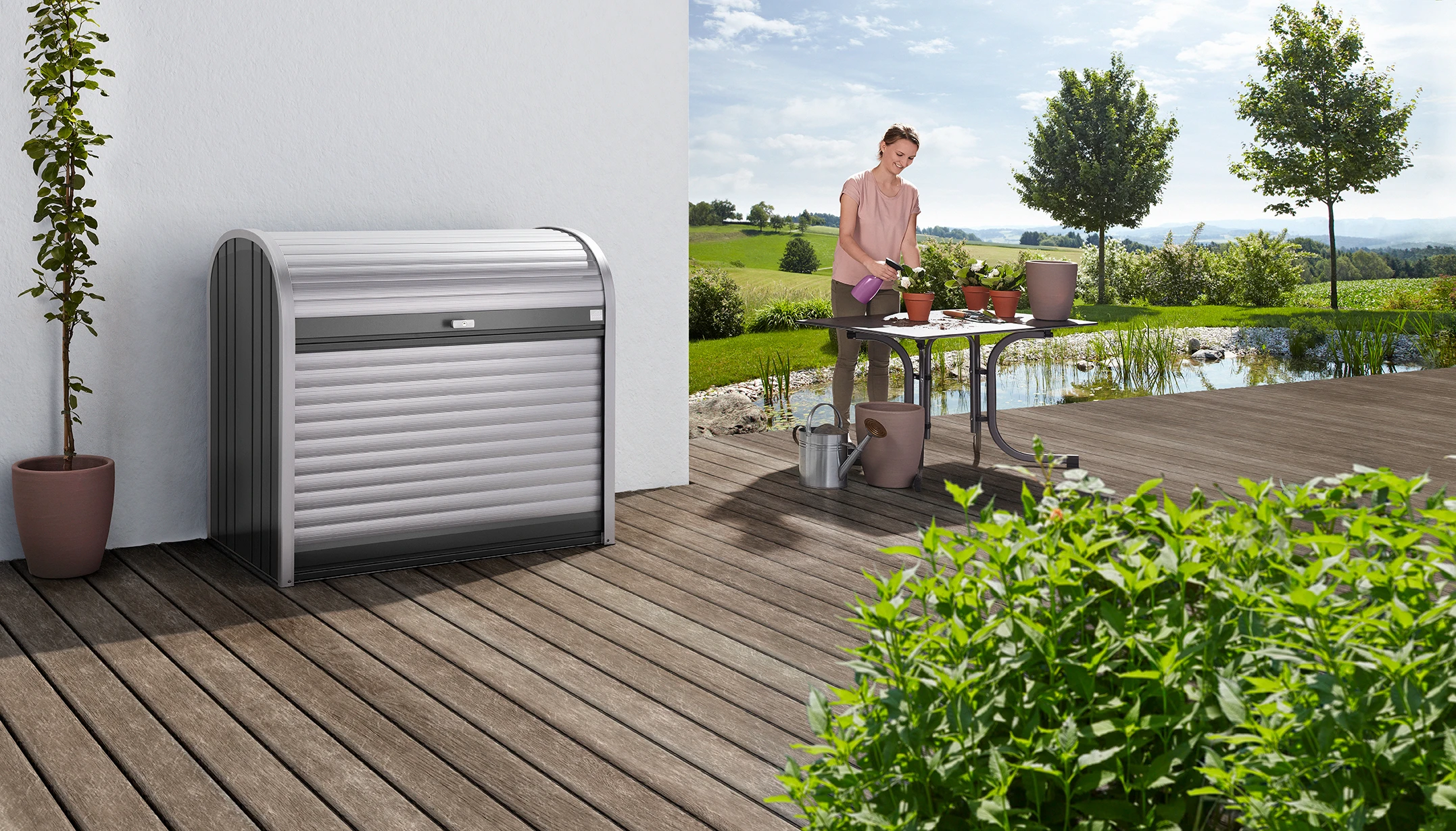 Biohort StoreMax donkergrijs 117 x 73 x 109 cm - Afbeelding 8