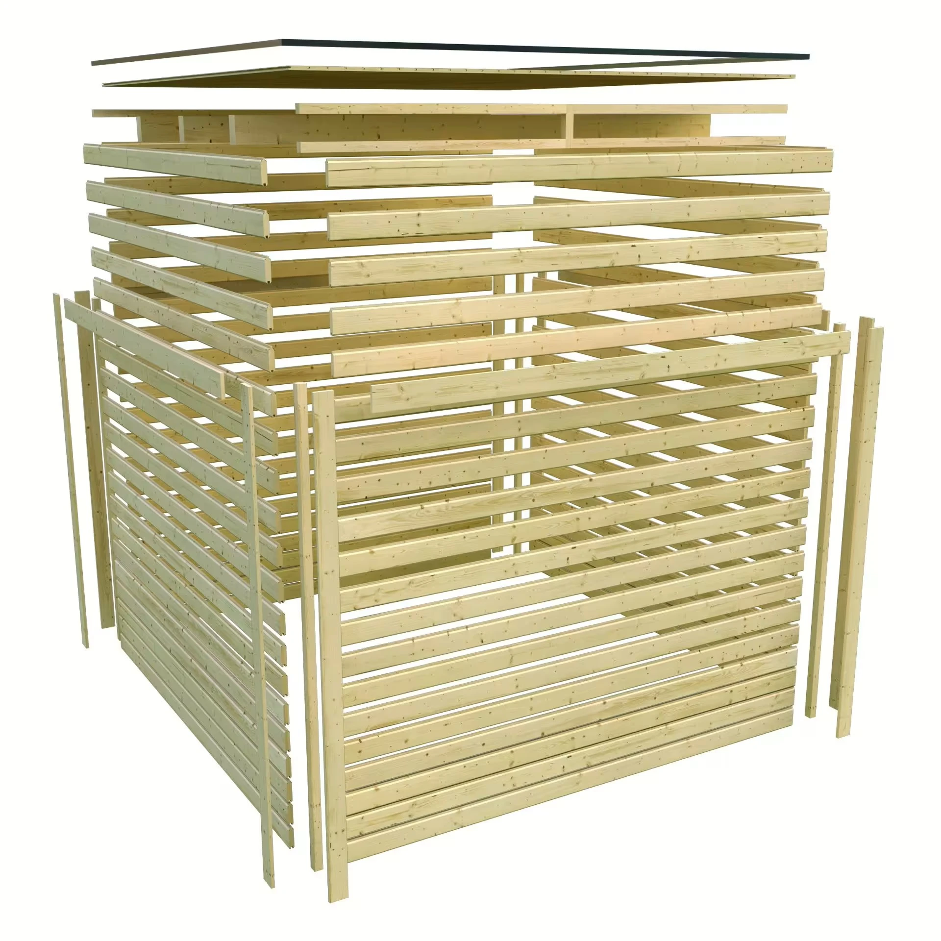 Karibu Tuinhuis Dice 1 308 x 308 cm - Afbeelding 5