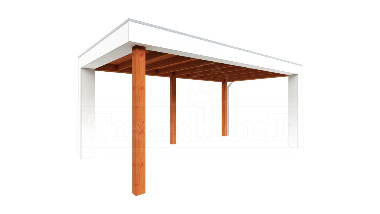 Trendhout Douglas Overkapping Verona Rechts 520 x 335 cm - Afbeelding 1