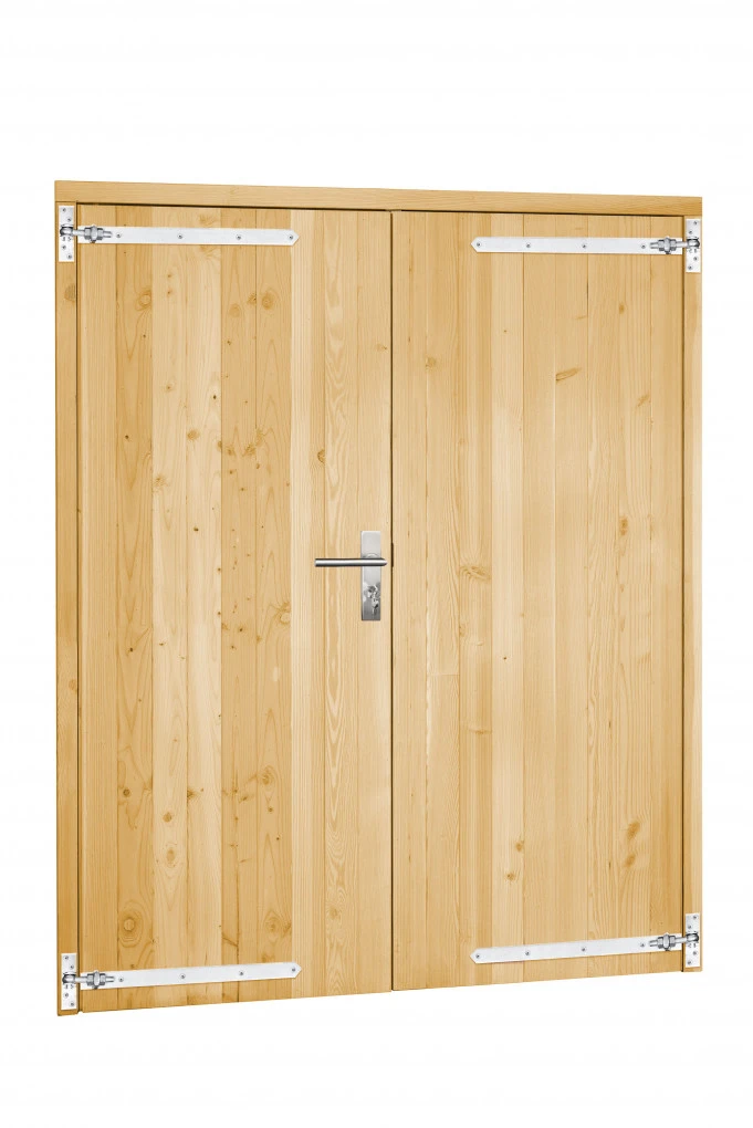 Vuren Dubbele Deur 168 x 201 cm (1680 x 2010 mm) - Afbeelding 1