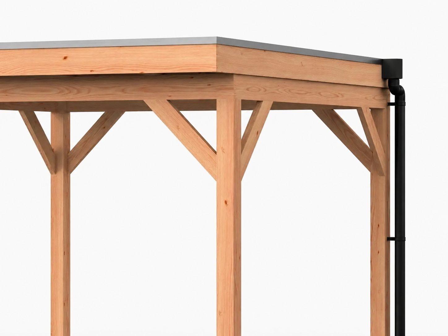 Westwood Afvoerset pvc, uitloop zij- of achterkant, zwart - Afbeelding 1