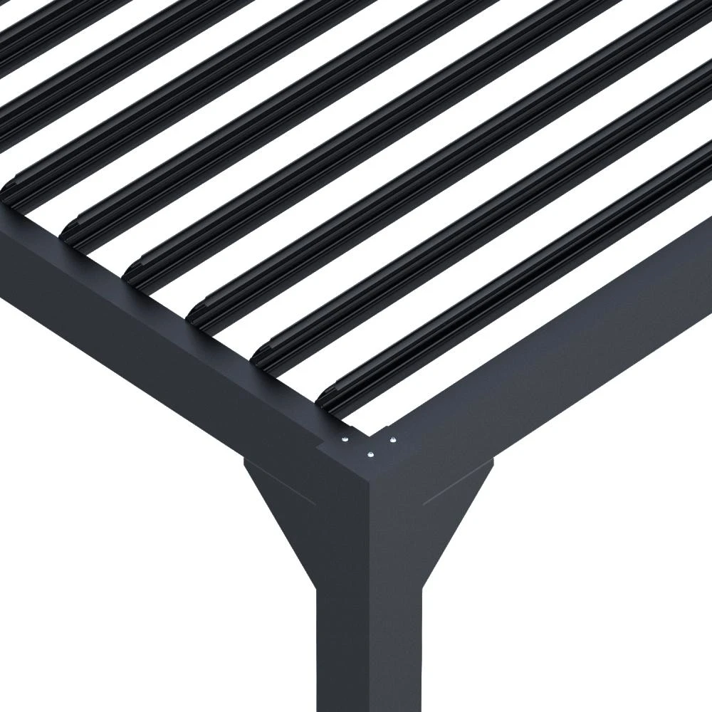 Aluminium Pergola met Lamellen Aan Huis 400 x 300 cm - Afbeelding 2