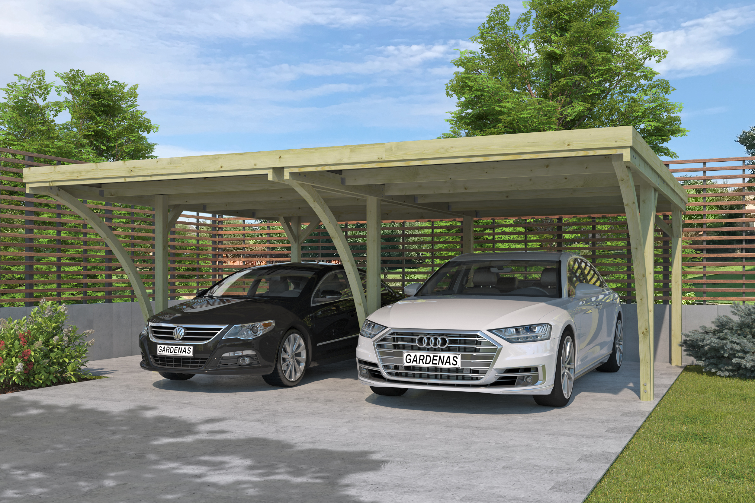 Woodlands Carport Q-Line Capri 594 x 552 cm - Afbeelding 3