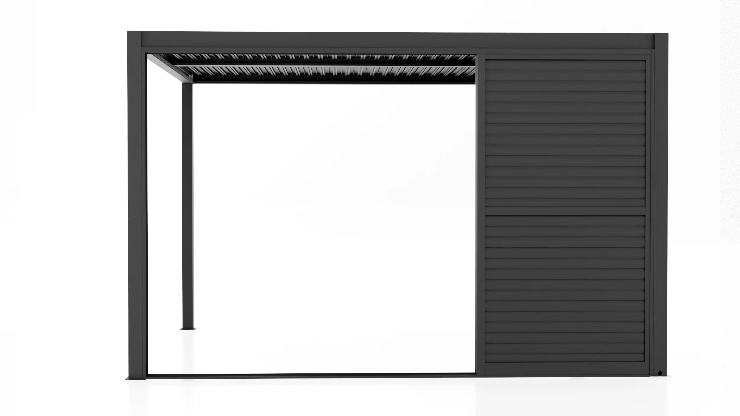 Louvreschuifwand - Lengte 370 cm - Afbeelding 4