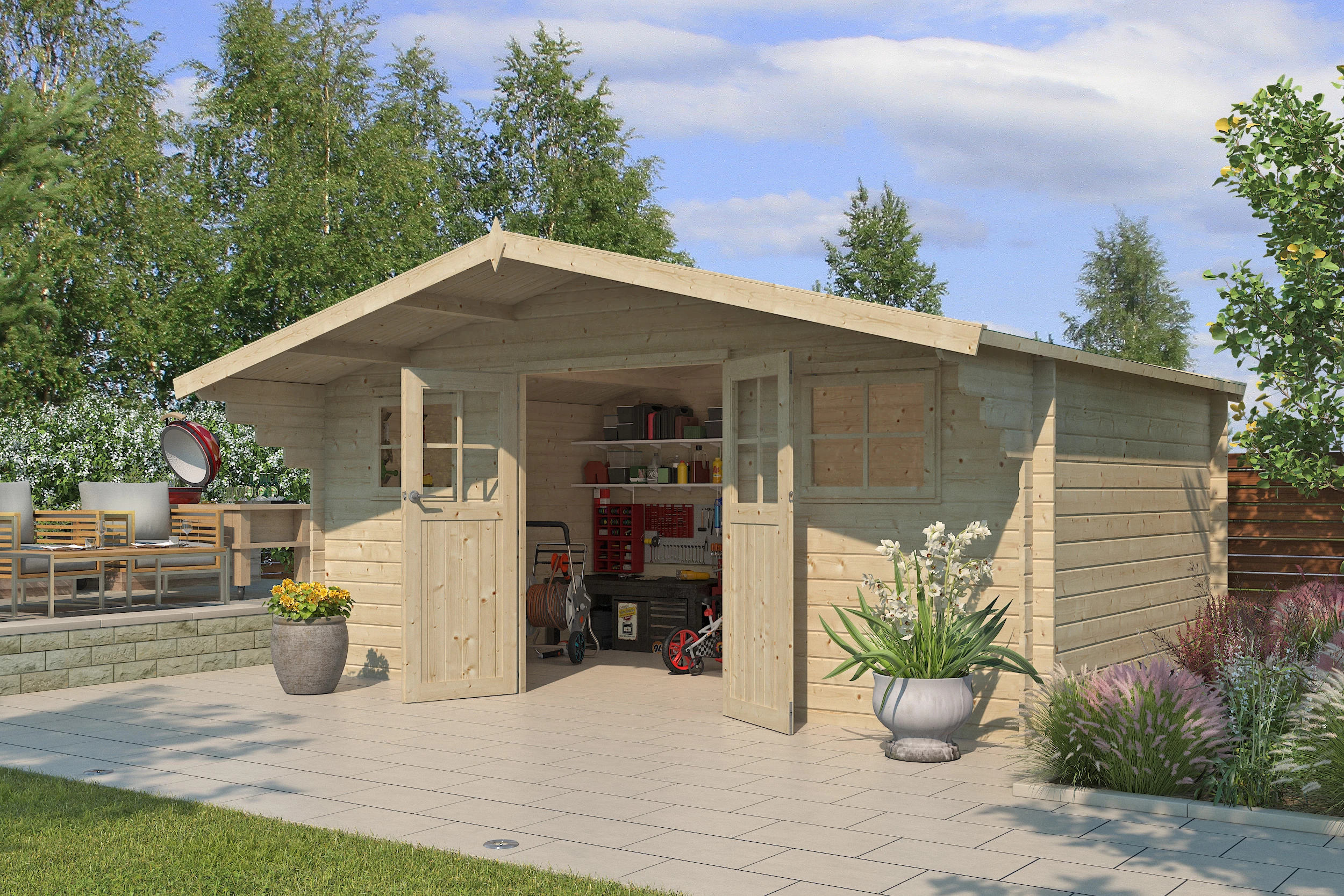 Woodlands Blokhut Winnipeg 595 x 385 cm - Afbeelding 5