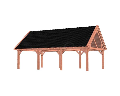 Trendhout Douglas Overkapping Zadeldak XXL 950 x 595 cm - Afbeelding 1