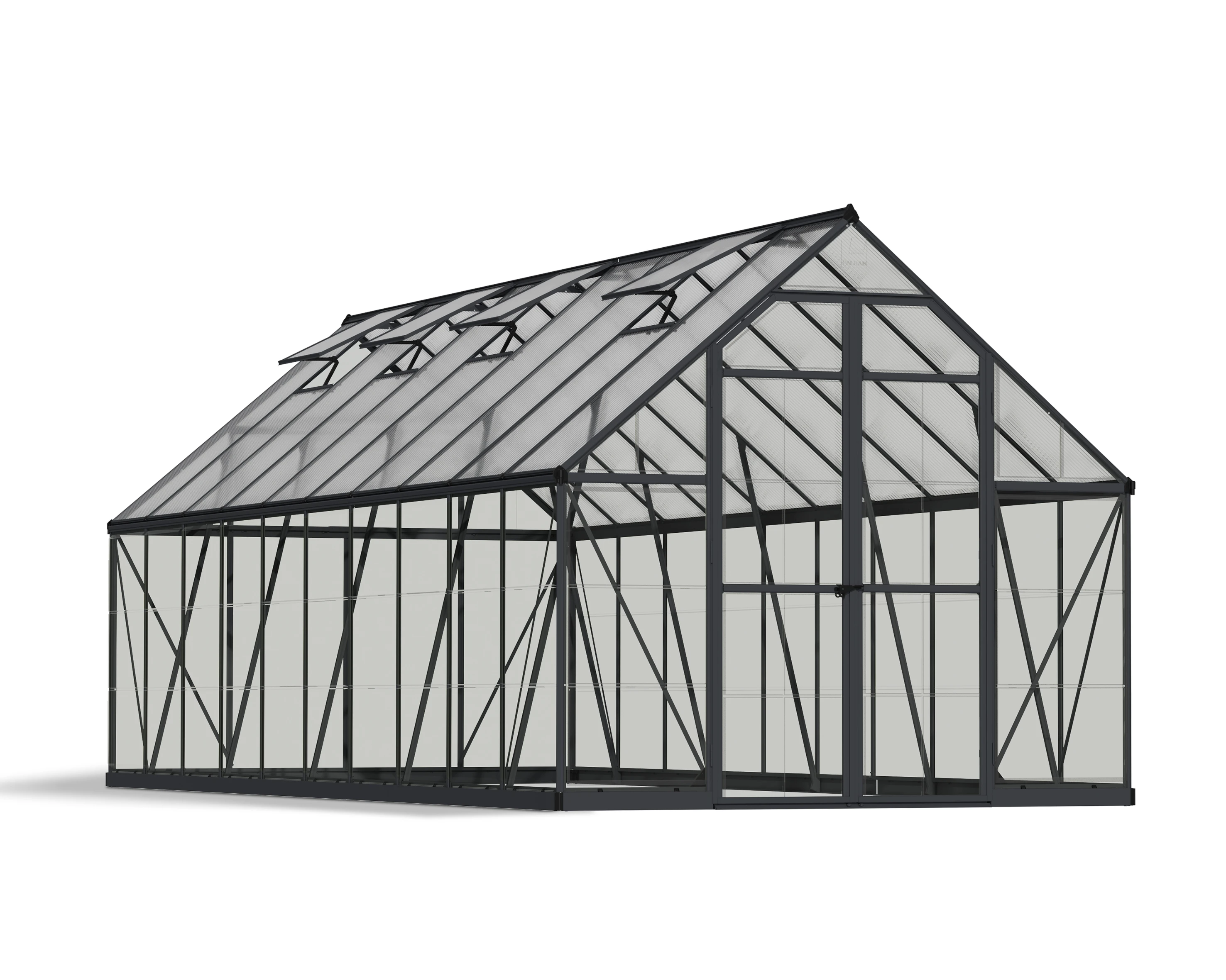 Palram Canopia Tuinkas Balance 244 x 607 cm Antraciet - Afbeelding 3