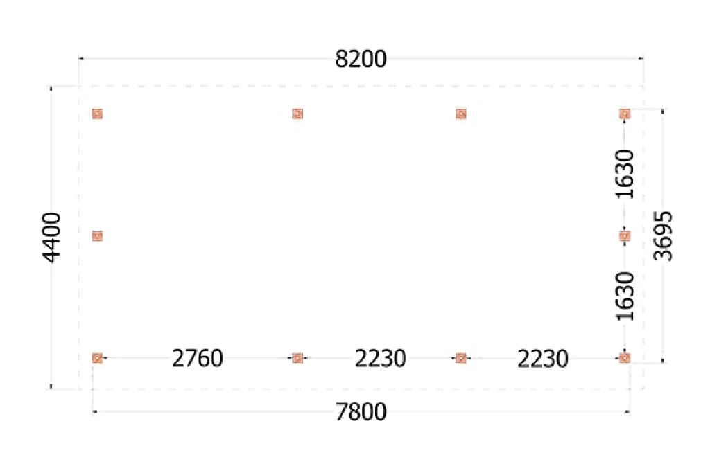 Trendhout Douglas Kapschuur De Hoeve XL 820 x 440 cm - Afbeelding 4